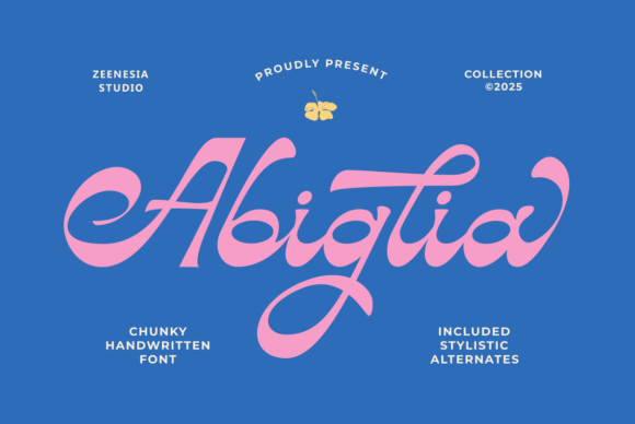 Abiglia: A Hand-Drawn Script Font with Editorial Warmth
