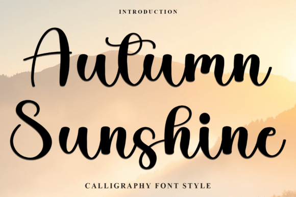 Autumn Sunshine: A Warm, Versatile Script Font for Digital Brands