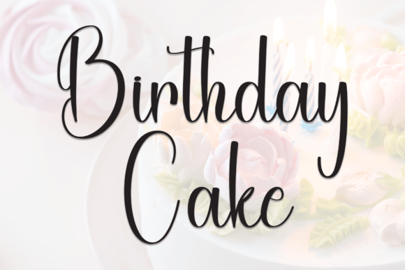 Birthday Cake Font: Elegant Script for Brand Consistency