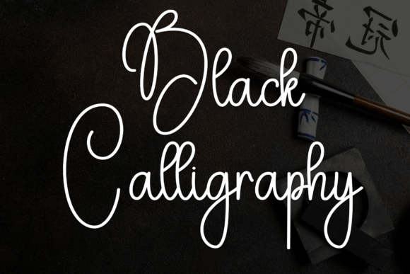 Black Calligraphy: A Refined Script Font for Editorial Design