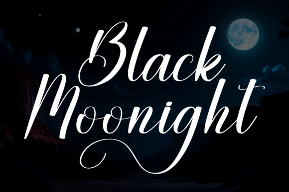 Black Moonight: A Sweet, Handcrafted Display Font for Campaign Charm