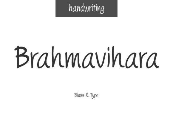 Brahmavihara: A Warm, Modern Handwritten Font for Digital Brands