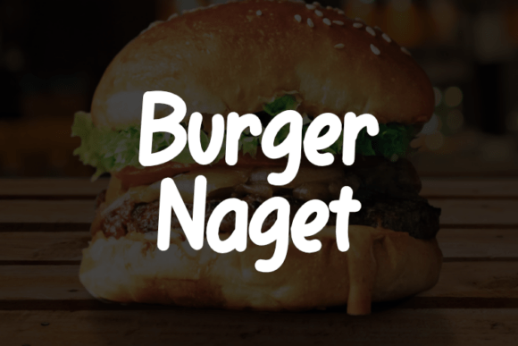 Burger Naget: A Script Amp Typeface for Editorial Impact