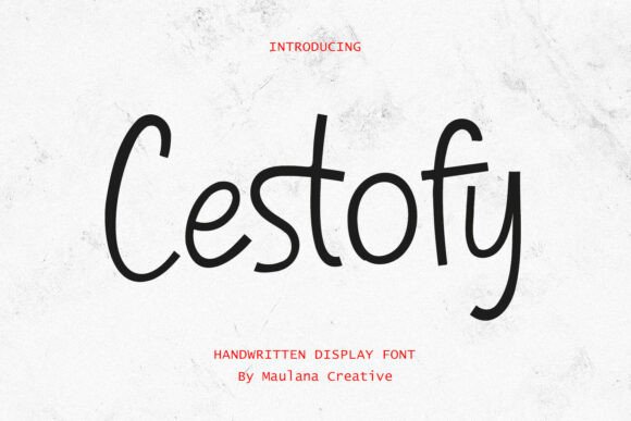 Cestofy: A Playful Handwritten Font for Digital Branding