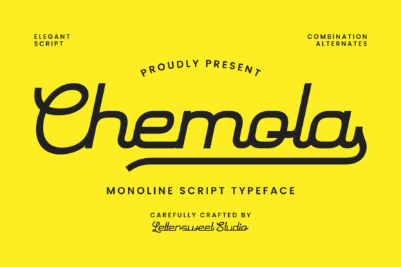 Chemola: A Smooth Script Typeface for Thoughtful Editorial Moments