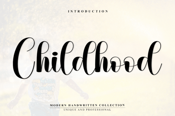 Childhood Font: Elegant Script for Memorable Branding