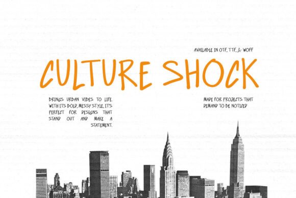 Culture Shock: A Handwritten Font for Editorial Authenticity