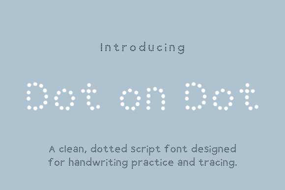 Dot on Dot: A Thoughtful Script Font for Editorial Warmth