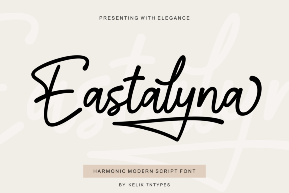 Eastalyna Script Font for Handmade Labels & Printables