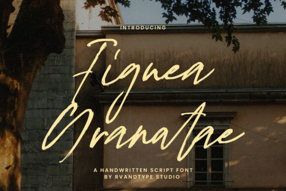 Figuea Granatae: A Handwritten Script Font for Trusted Branding