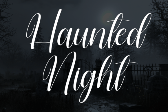 Haunted Night: A Script Font for Editorial Elegance