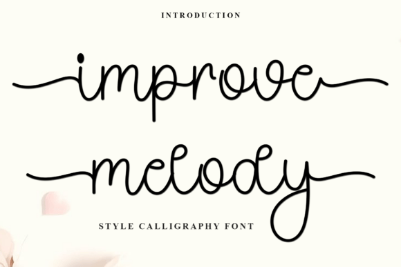 Improve Melody: A Festive Script Font That Feels Like a Warm Holiday Greeting