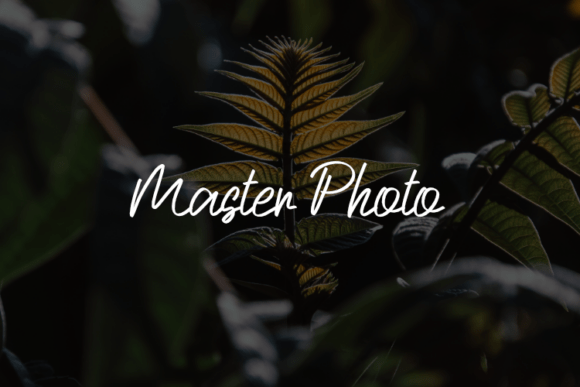 Master Photo: A Versatile Script Font for Handmade Labels & Printables
