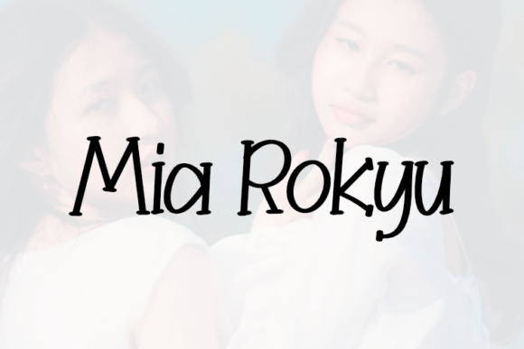 Mia Rokyu: A Thoughtful Script Font for Editorial Warmth