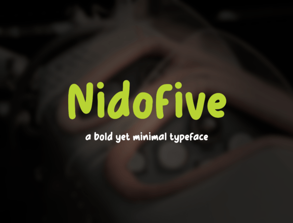 Nidofive: A Bold, Minimalist Typeface for Handmade Creators