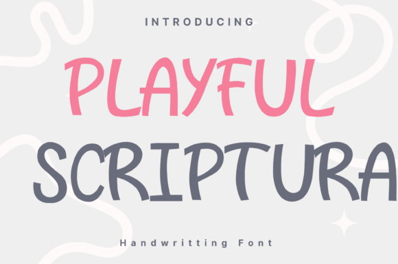 Playful Scriptura Style: A Handwritten Font That Feels Like a Warm Hello
