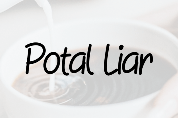 Potal Liar: A Handwritten Font That Feels Like Home