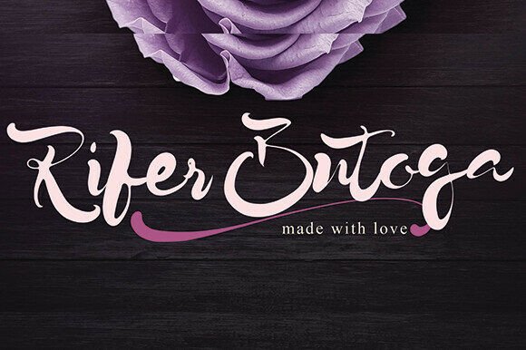 Rifer Butoga: A Sophisticated Script Font for Small Business Branding