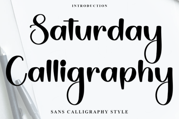 Saturday Calligraphy: A Refined Script Font for Digital Branding