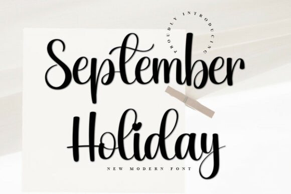 September Holiday: A Script Font That Elevates Your Brand