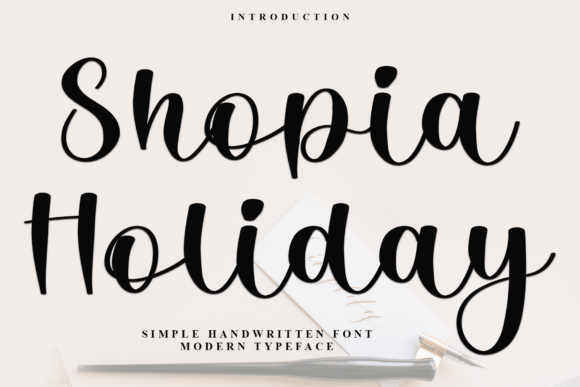 Shopia Holiday: A Festive Script Font for Joyful Digital Branding