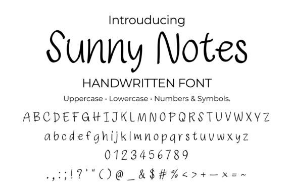 Sunny Notes: A Friendly Handwritten Font for Scroll-Stopping Marketing