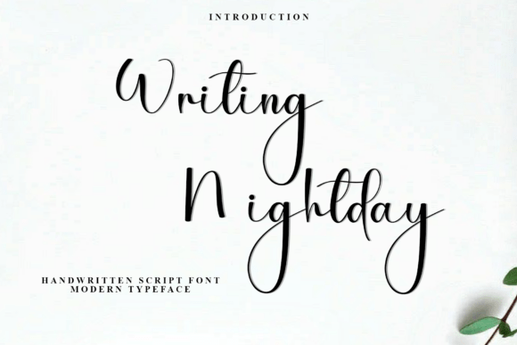 Writing Nightday: A Festive Script Font for Handmade Creators